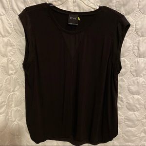 Black cap sleeve shirt